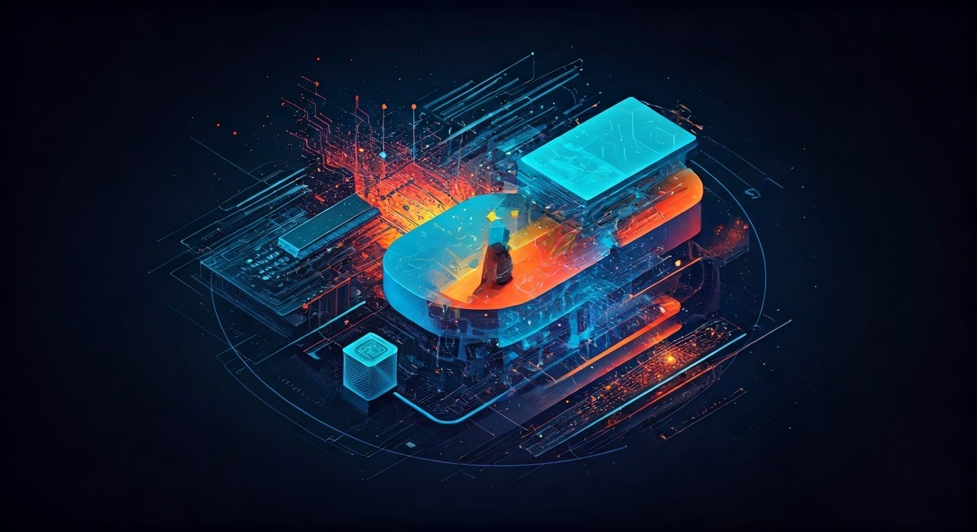 Google AI Generator logo and abstract design.