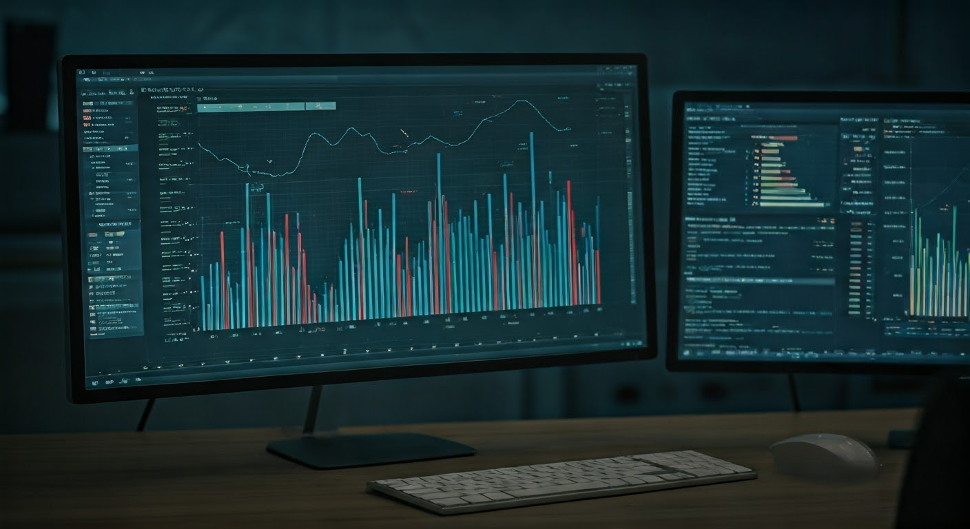 Google AI analyzing stock market trends.
