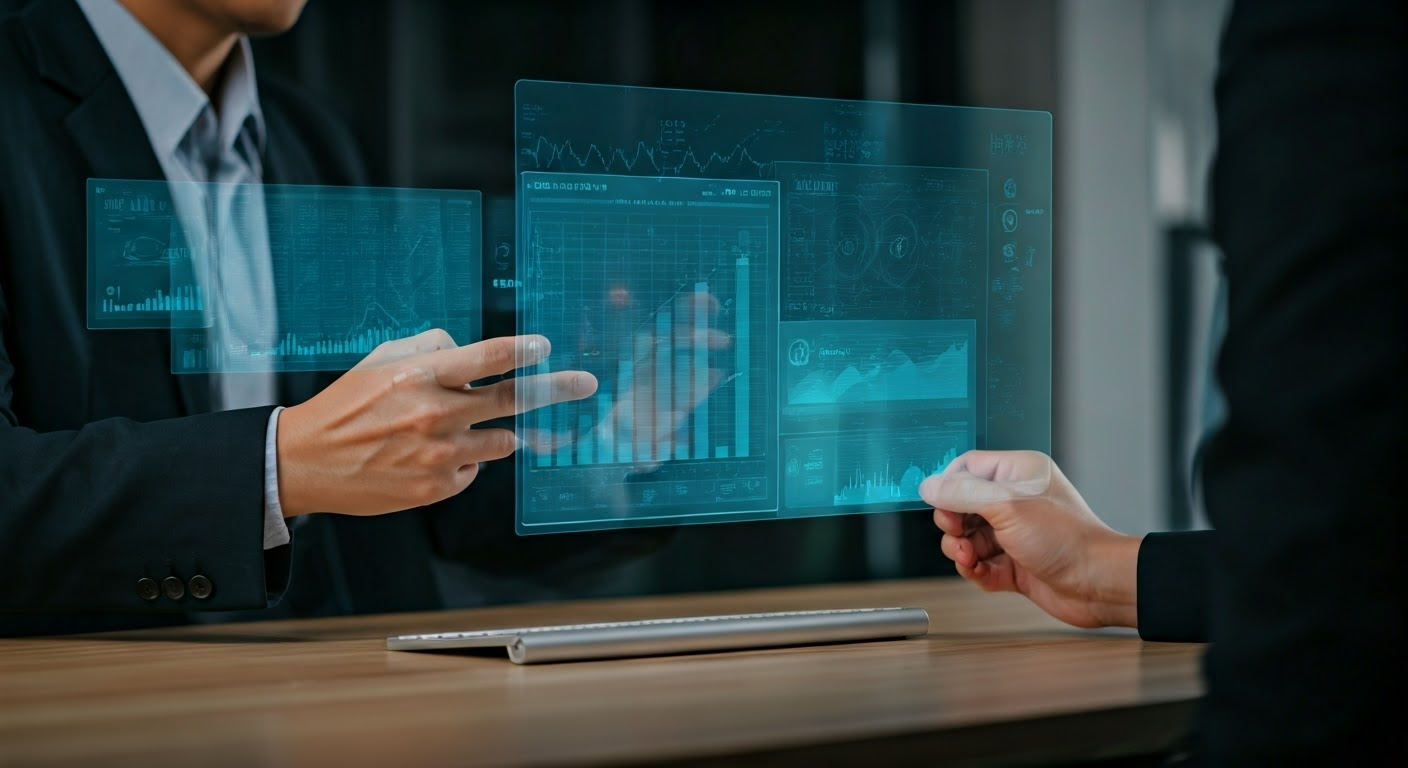 Business team using Google AI tools
