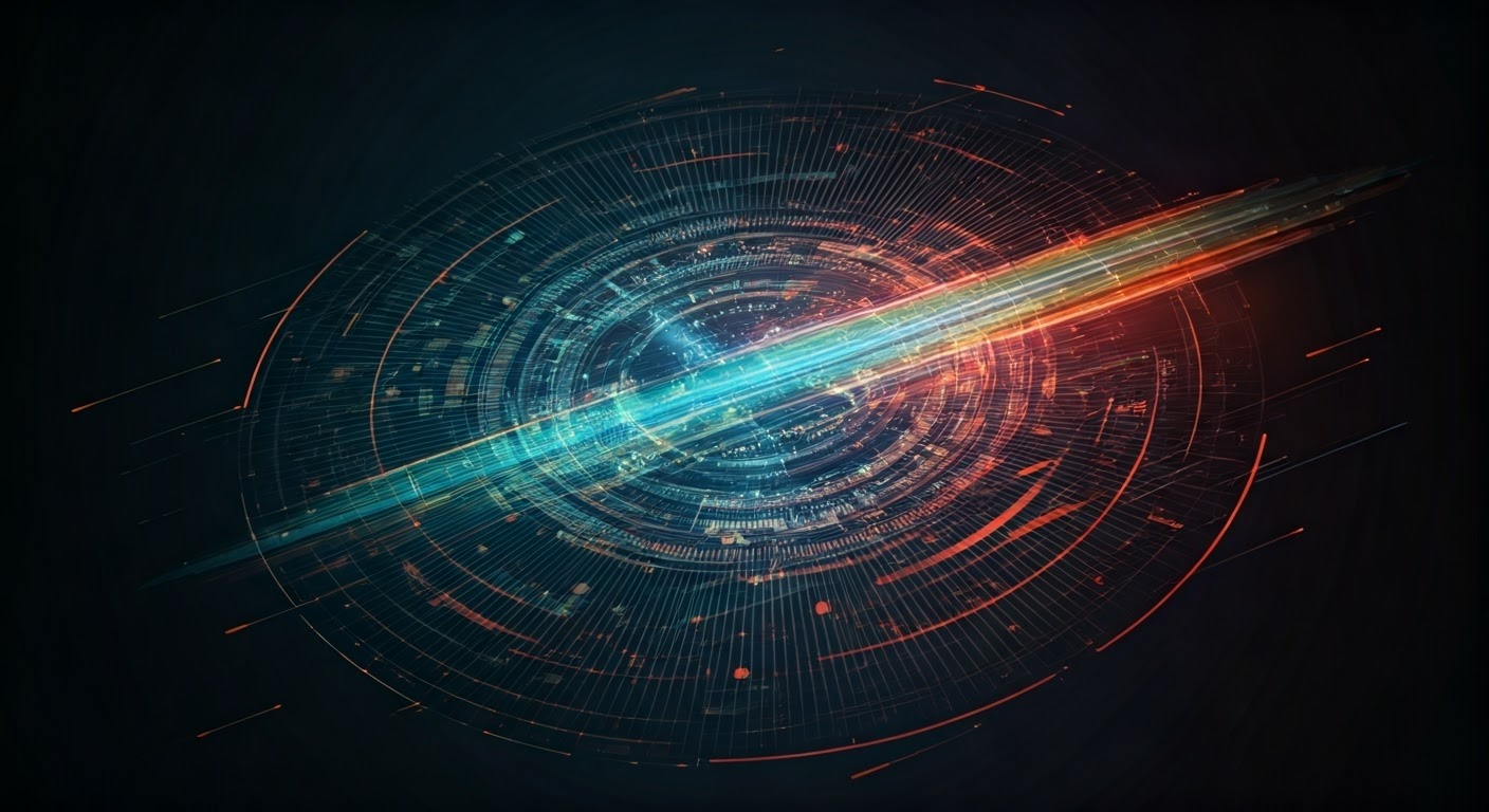 Futuristic AI tools enhancing marketing efforts.