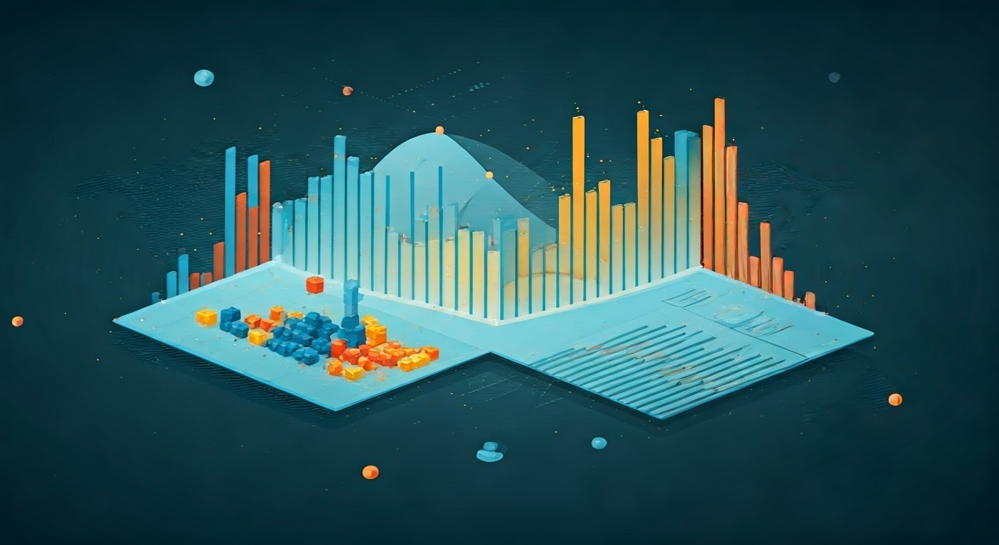 Vibrant illustration of AdWords competition.