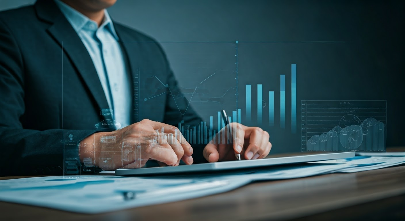 Sales representative using behavior-triggered playbooks.