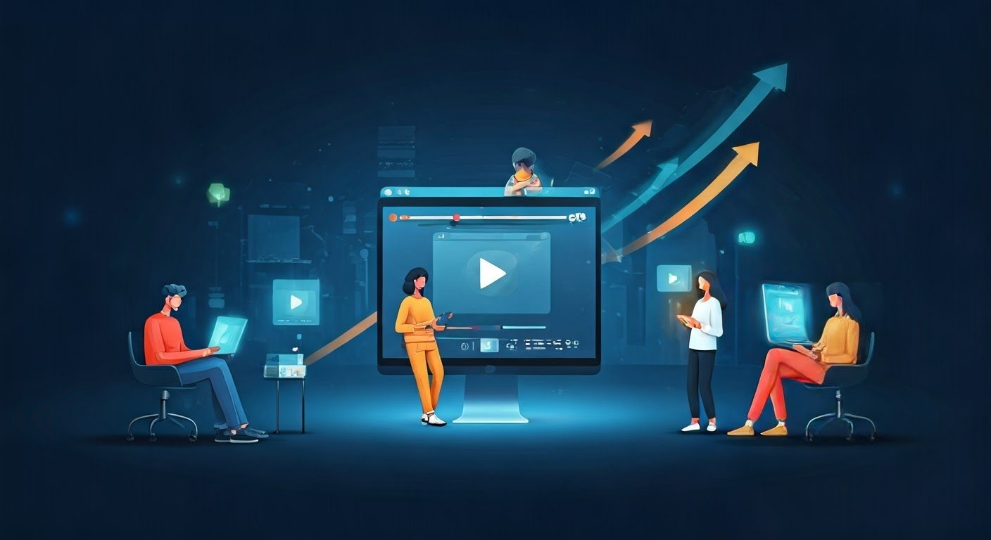 Diverse audience engaging with YouTube