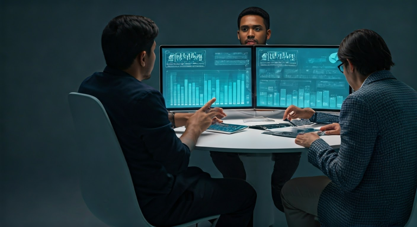 Team planning advertising strategy