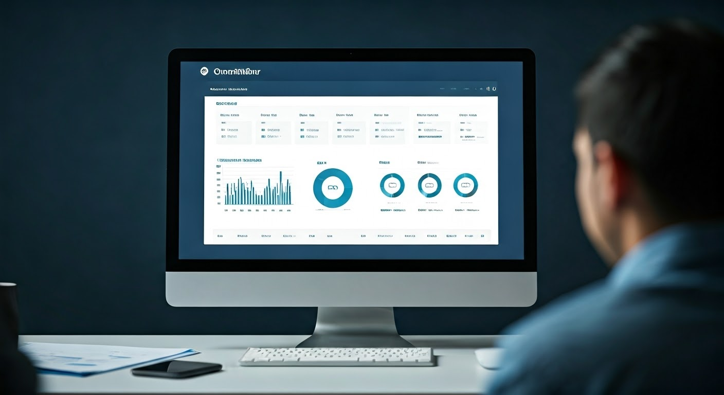 GrowthBar dashboard in an office