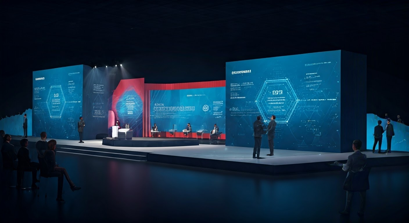 Customizable stage setup for B2B events