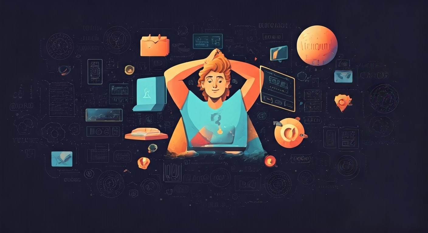 Person in modern office with AI tools