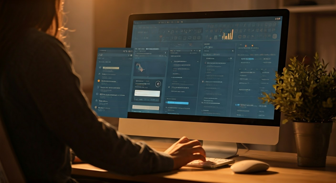 Person using AI copywriting tools