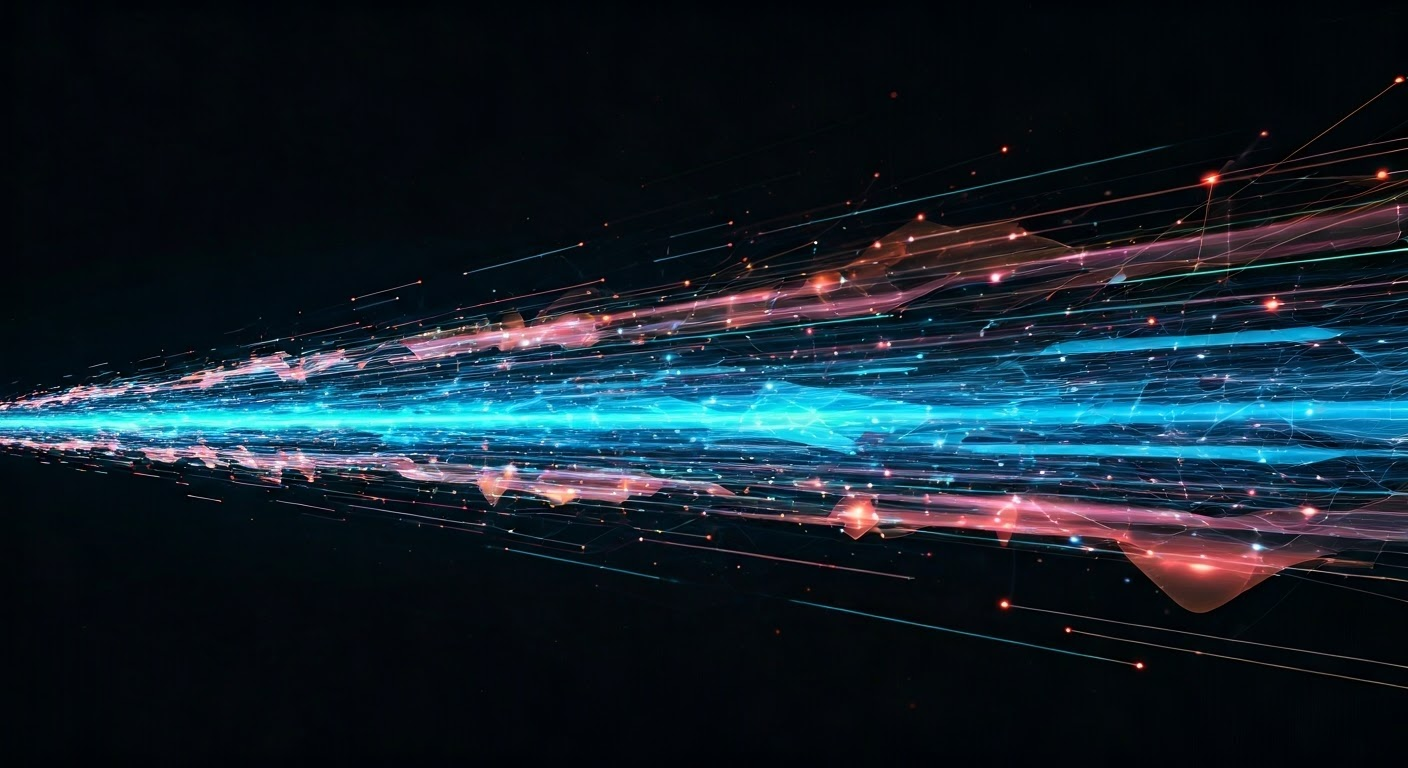 Abstract digital art of workflow management