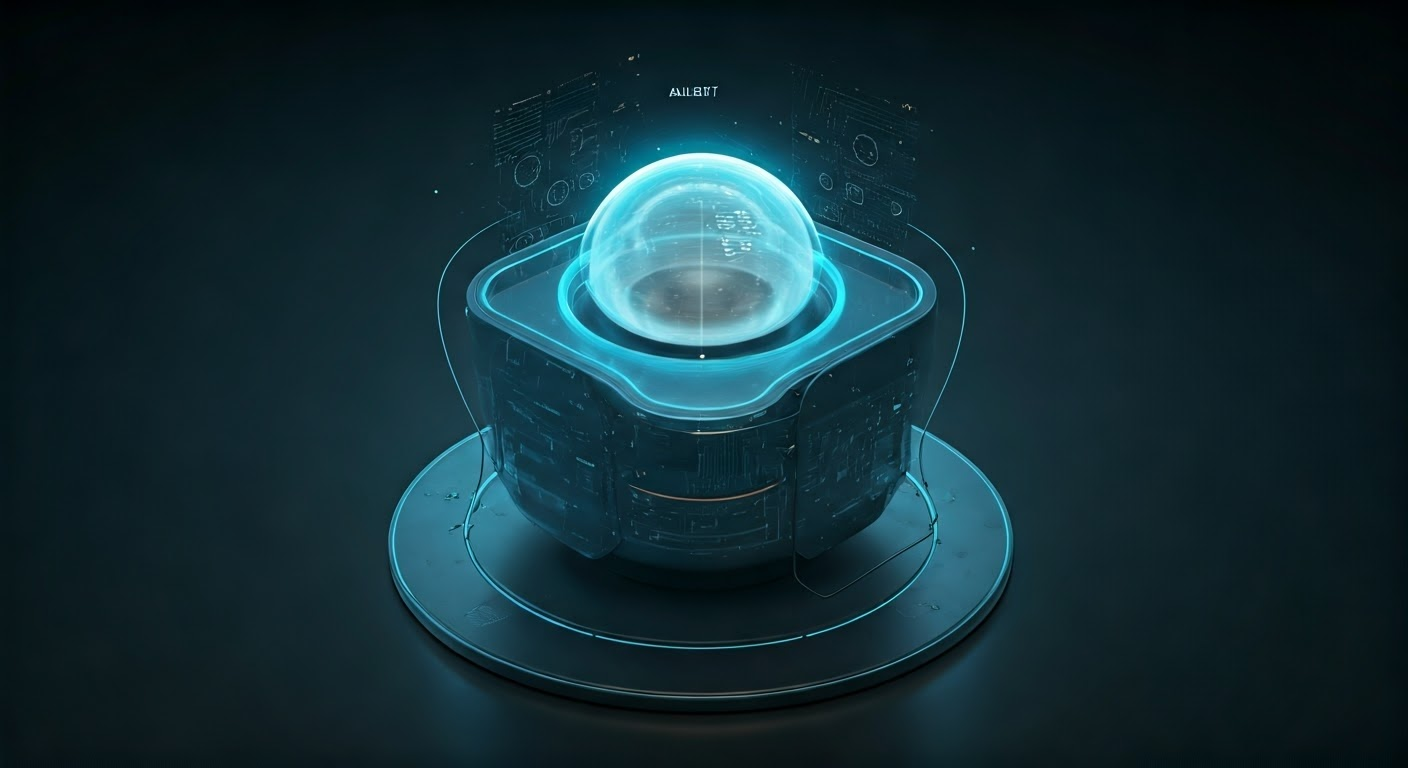 Digital art of Albert AI in advertising