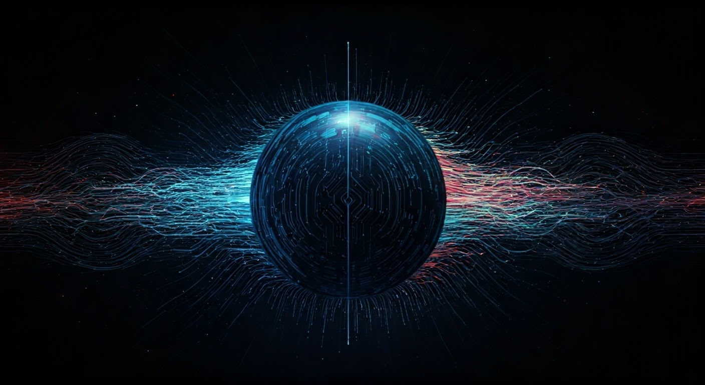 Abstract AI and machine learning representation