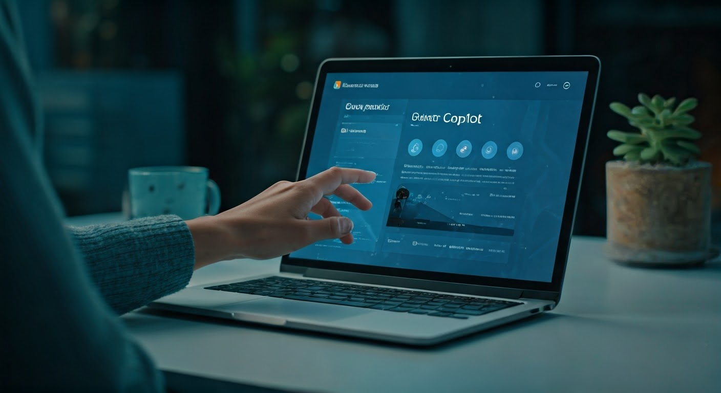 User interacting with Copilot interface
