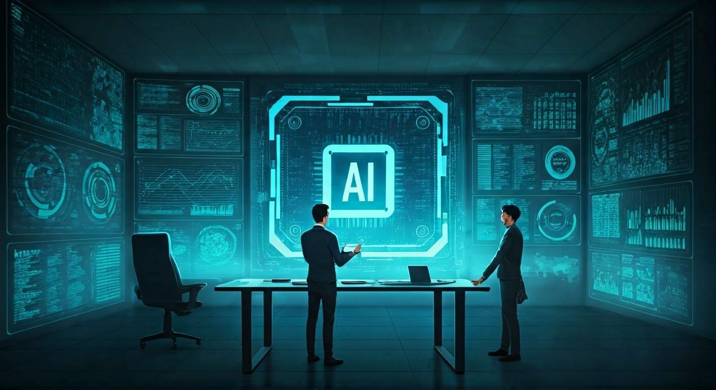 Marketers analyzing AI trends
