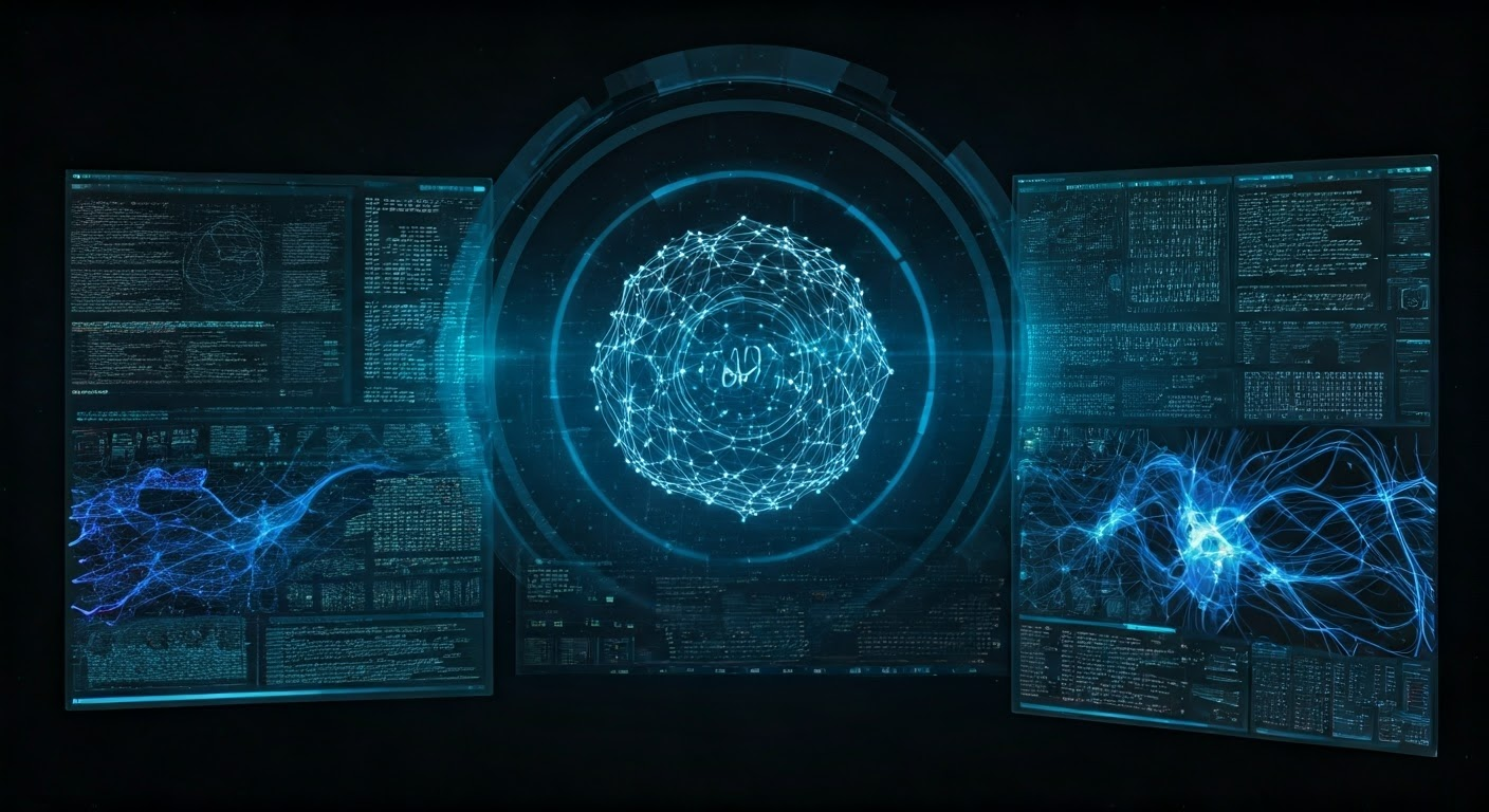 Conceptual art of Google AI Brain