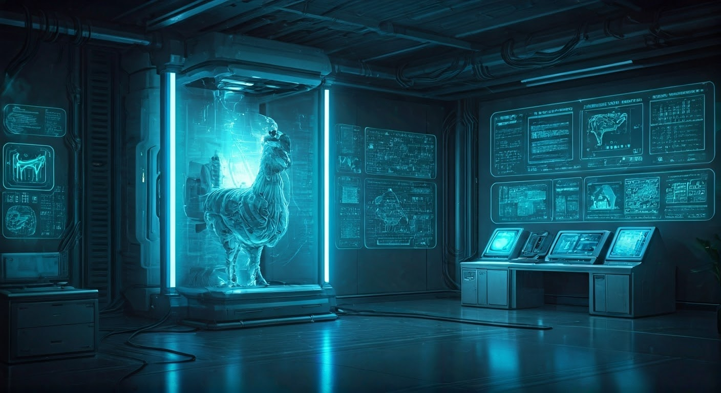 Artistic depiction of Llama 4 architecture