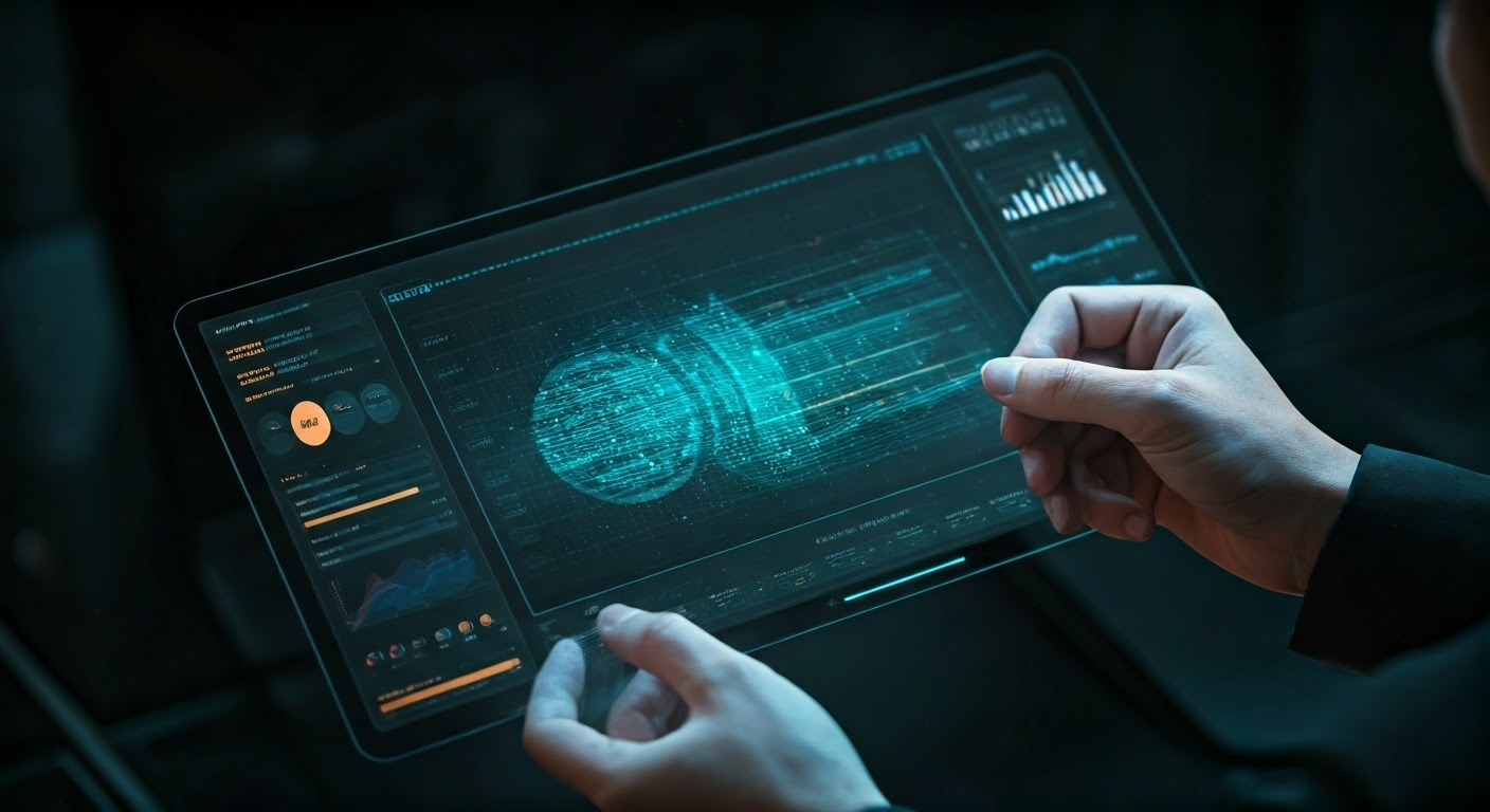Futuristic advertising interface