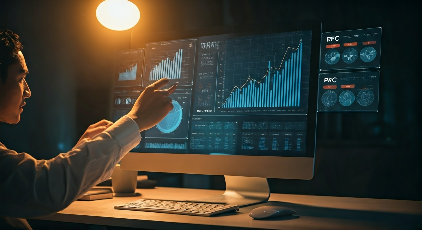 Marketing team analyzing PPC strategies