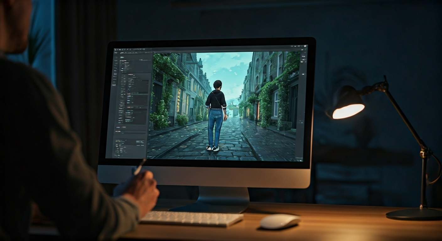 AI video creation in action