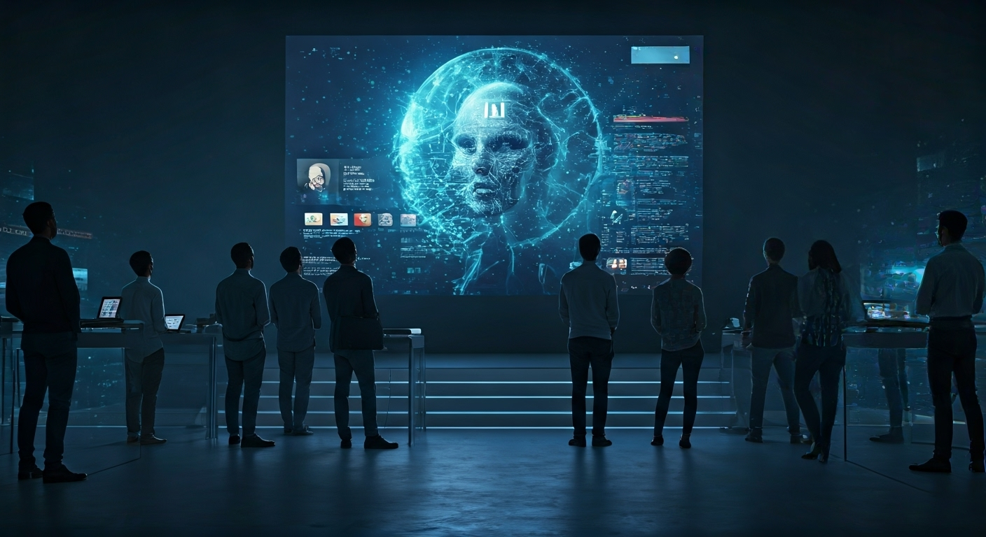 Multilingual AI video playback scene