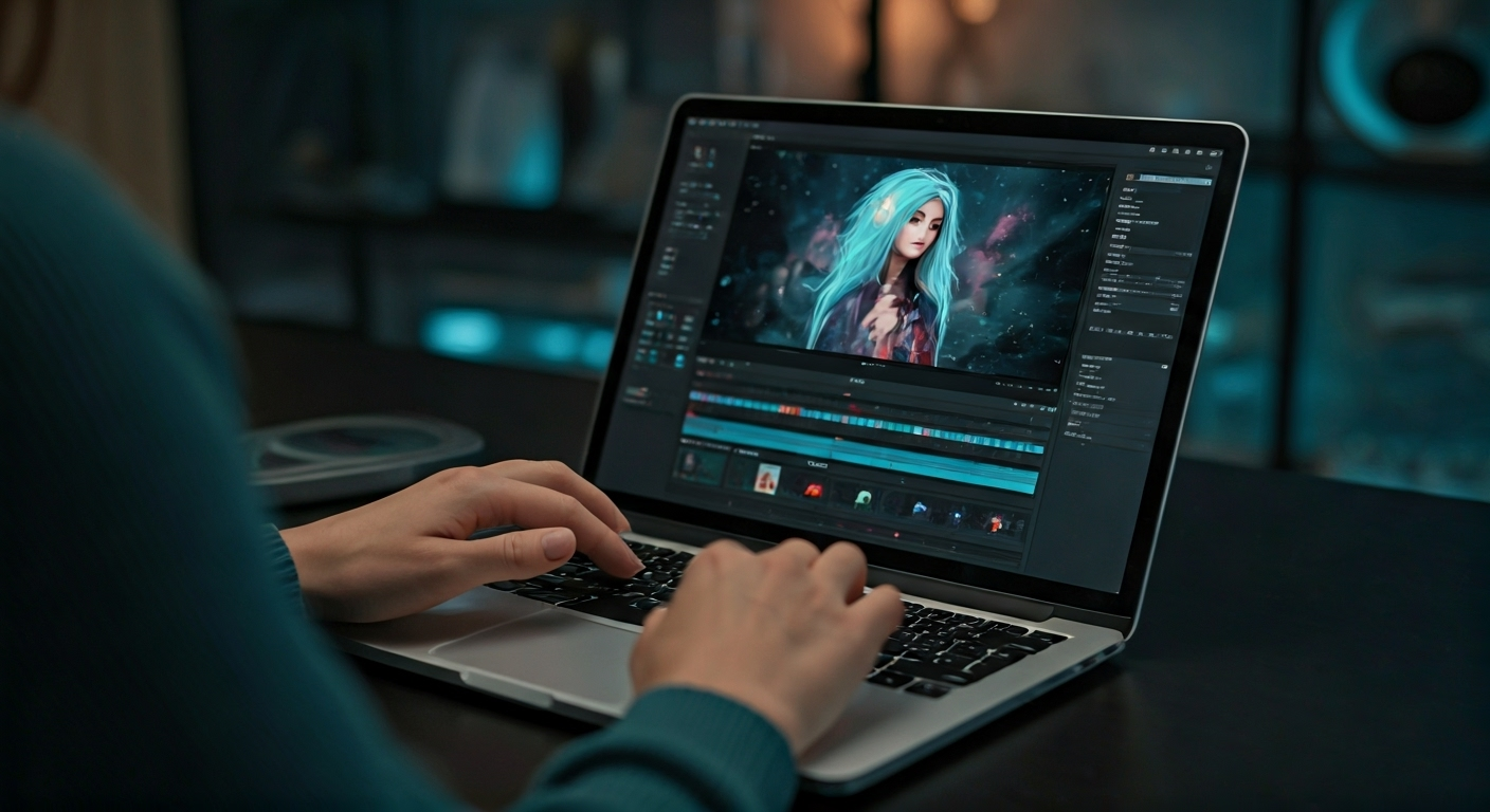 AI video generator in use