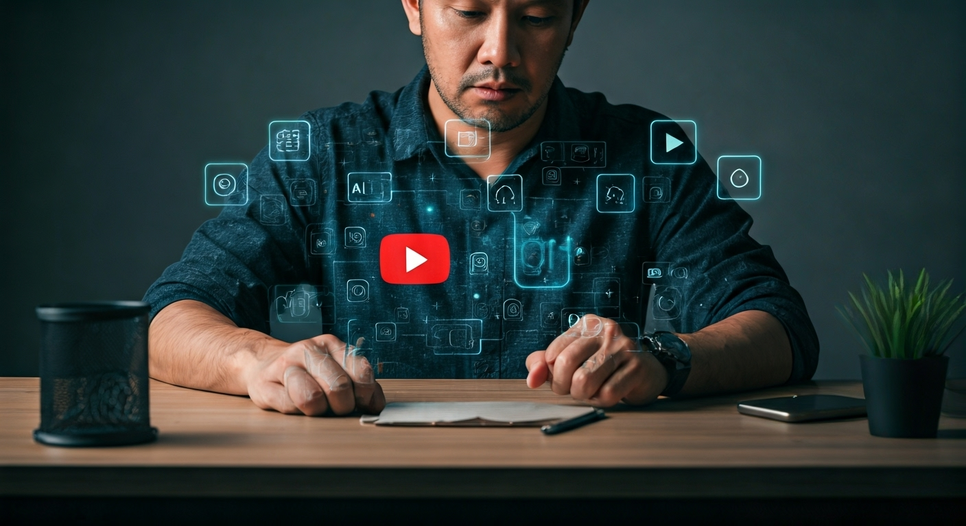 Creator with AI and YouTube icons