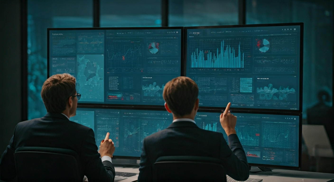 marketing team with AI dashboards