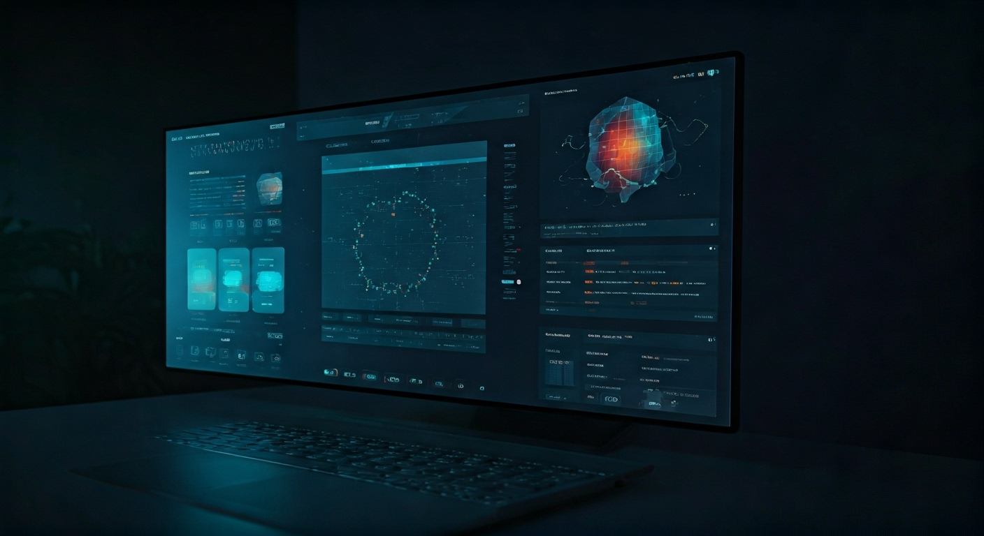 colorful AI marketing interface