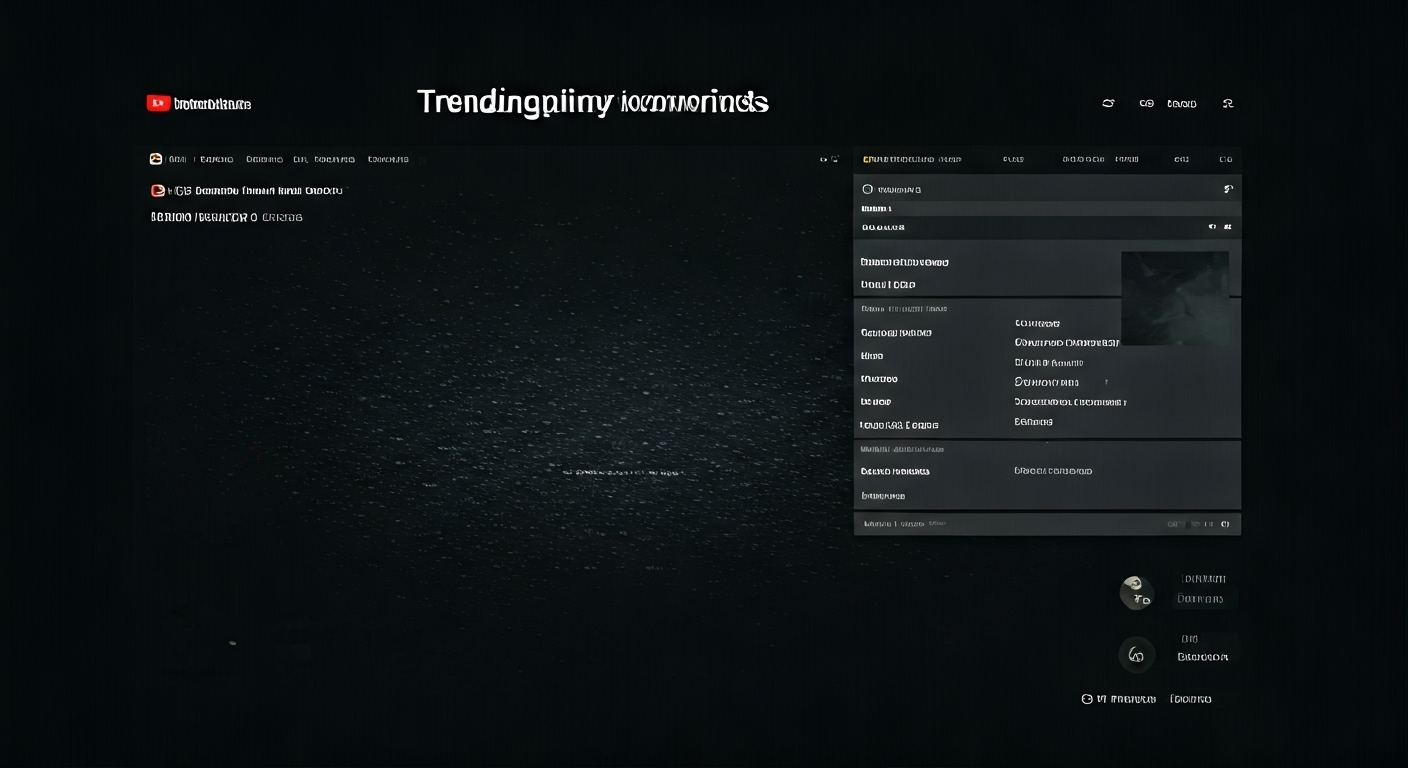 dashboard showing trending YouTube keywords