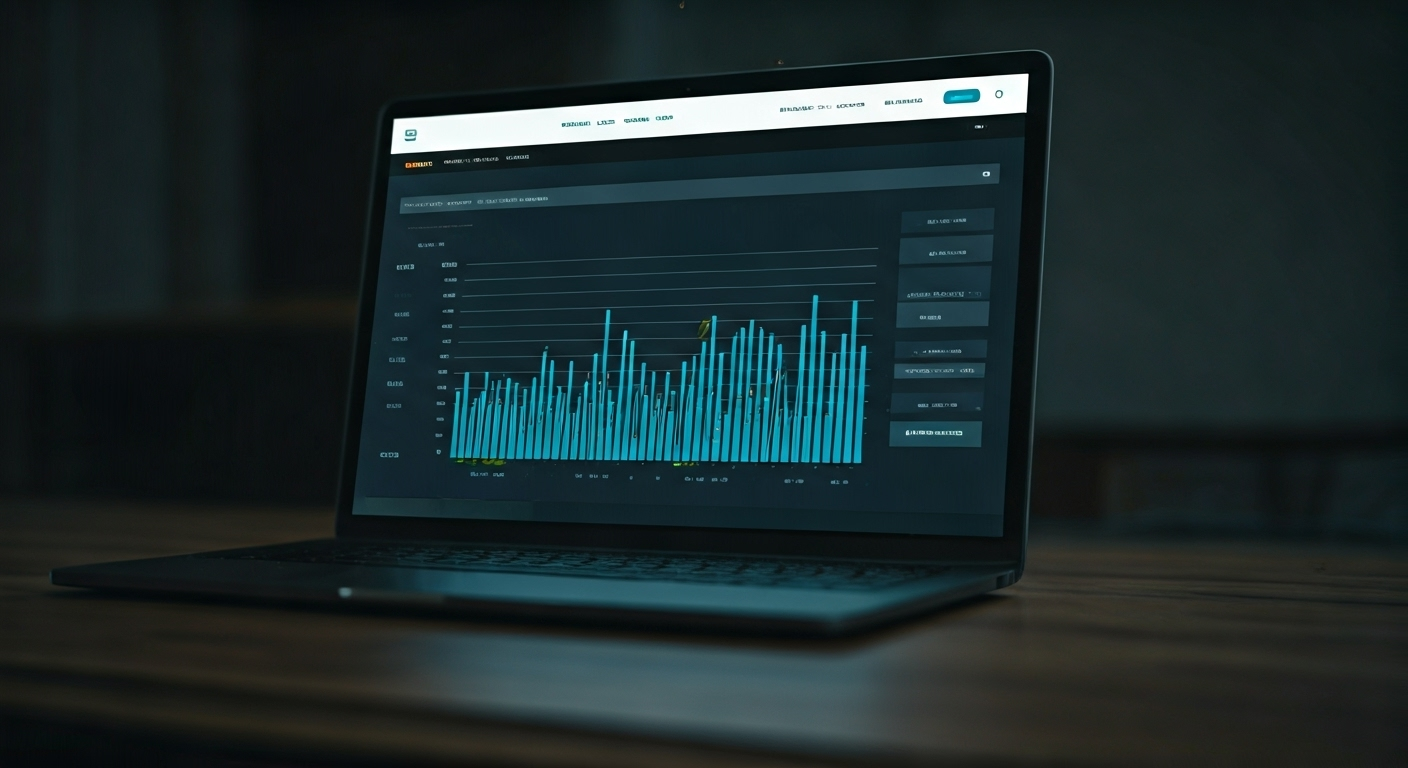 SEO dashboard with analytics charts