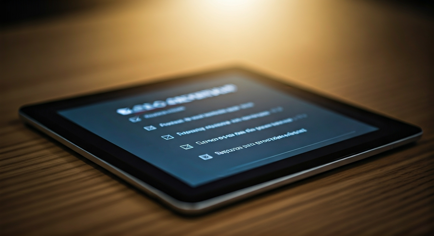 SEO setup checklist tablet