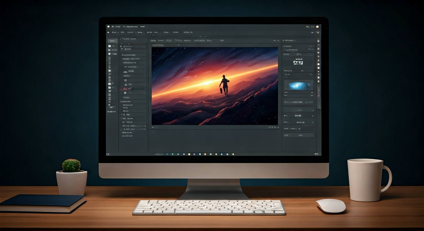 AI animation software desktop view