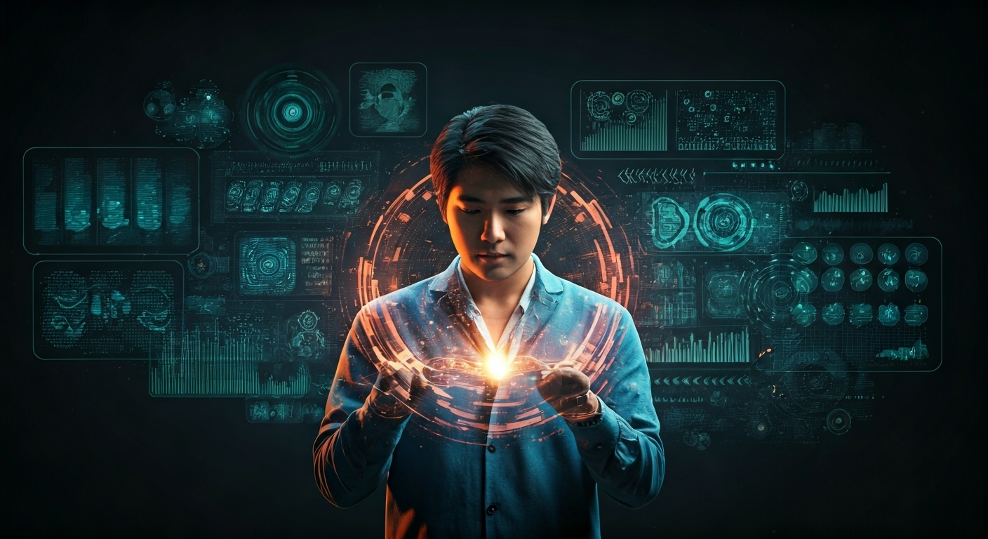 Creative with AI holographic tools