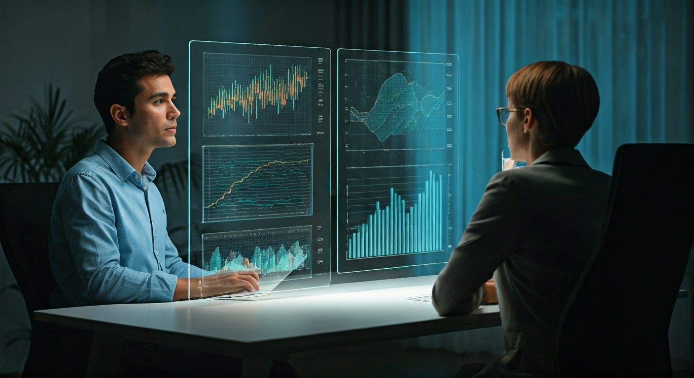 Team analyzing AI marketing data