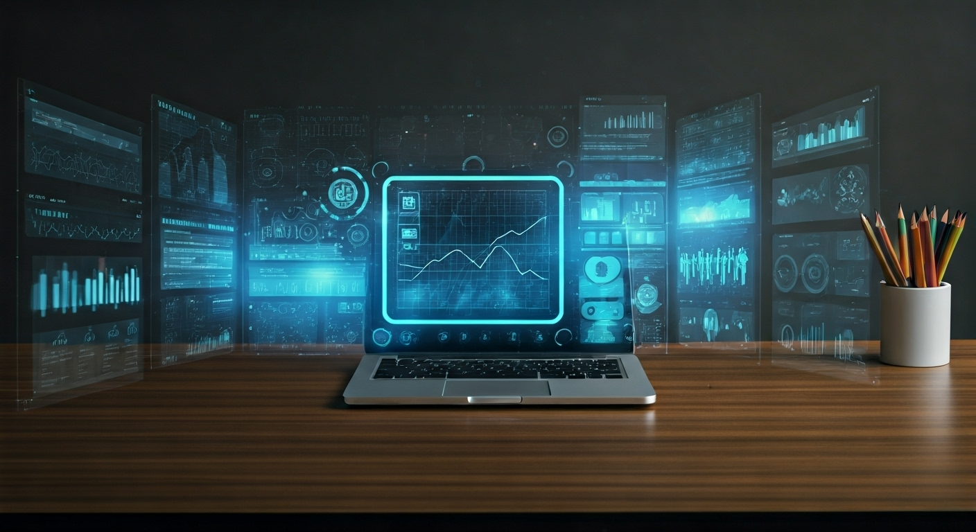 AI marketing tools on desk