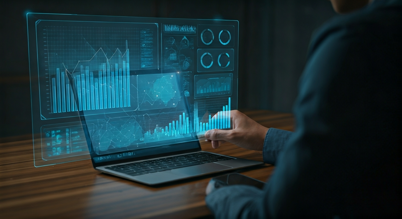 marketer reviewing AI insights