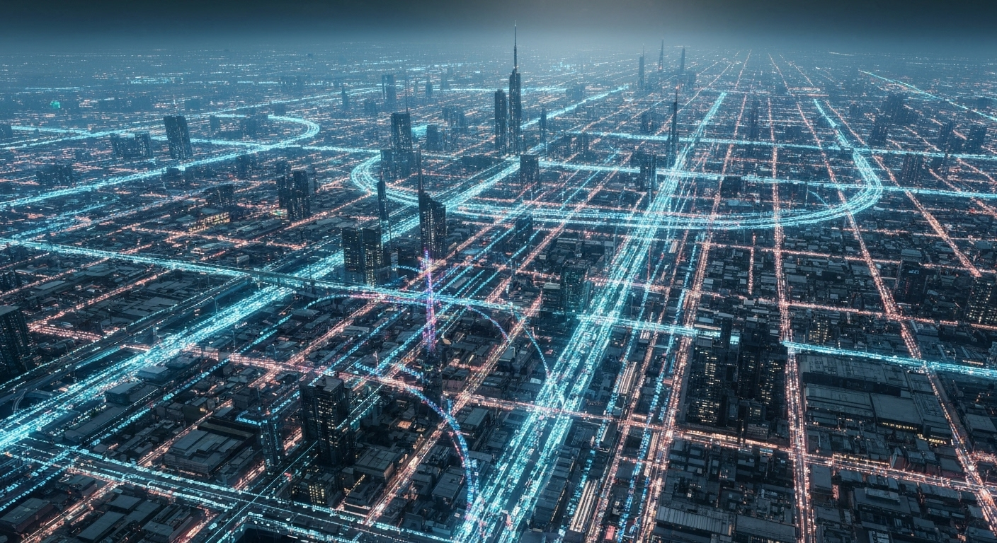 Futuristic city generative AI