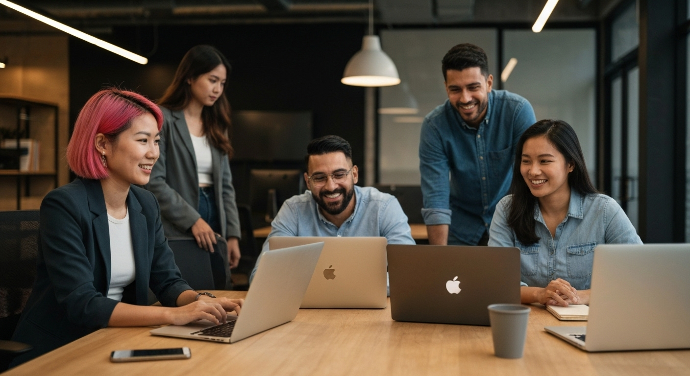 Marketers using AI tools laptops