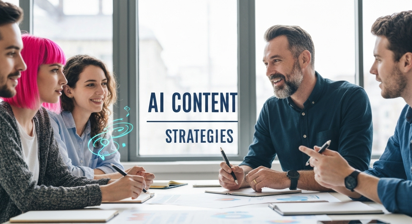 Marketers brainstorming AI strategies