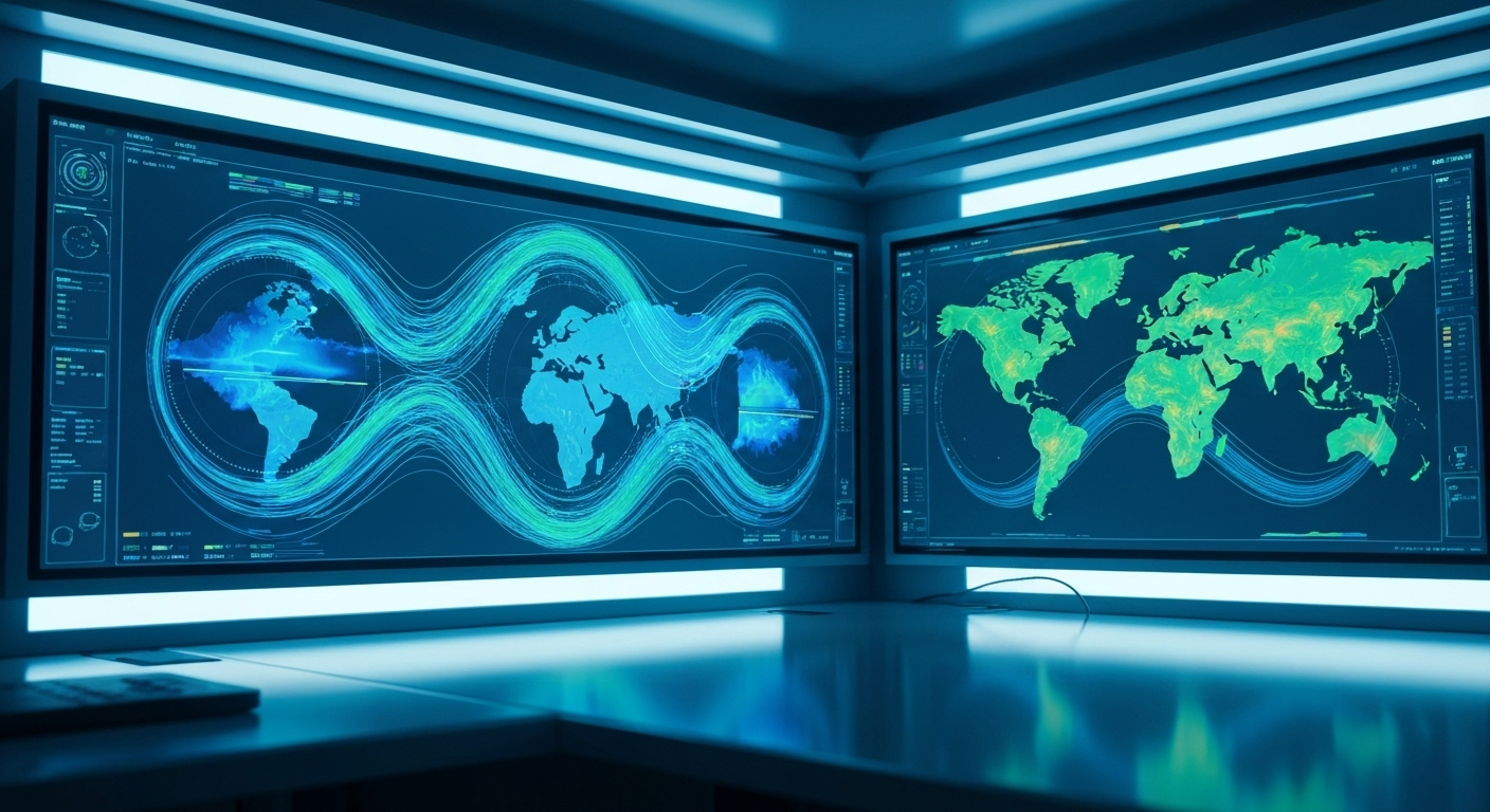 AI analyzes climate maps interface
