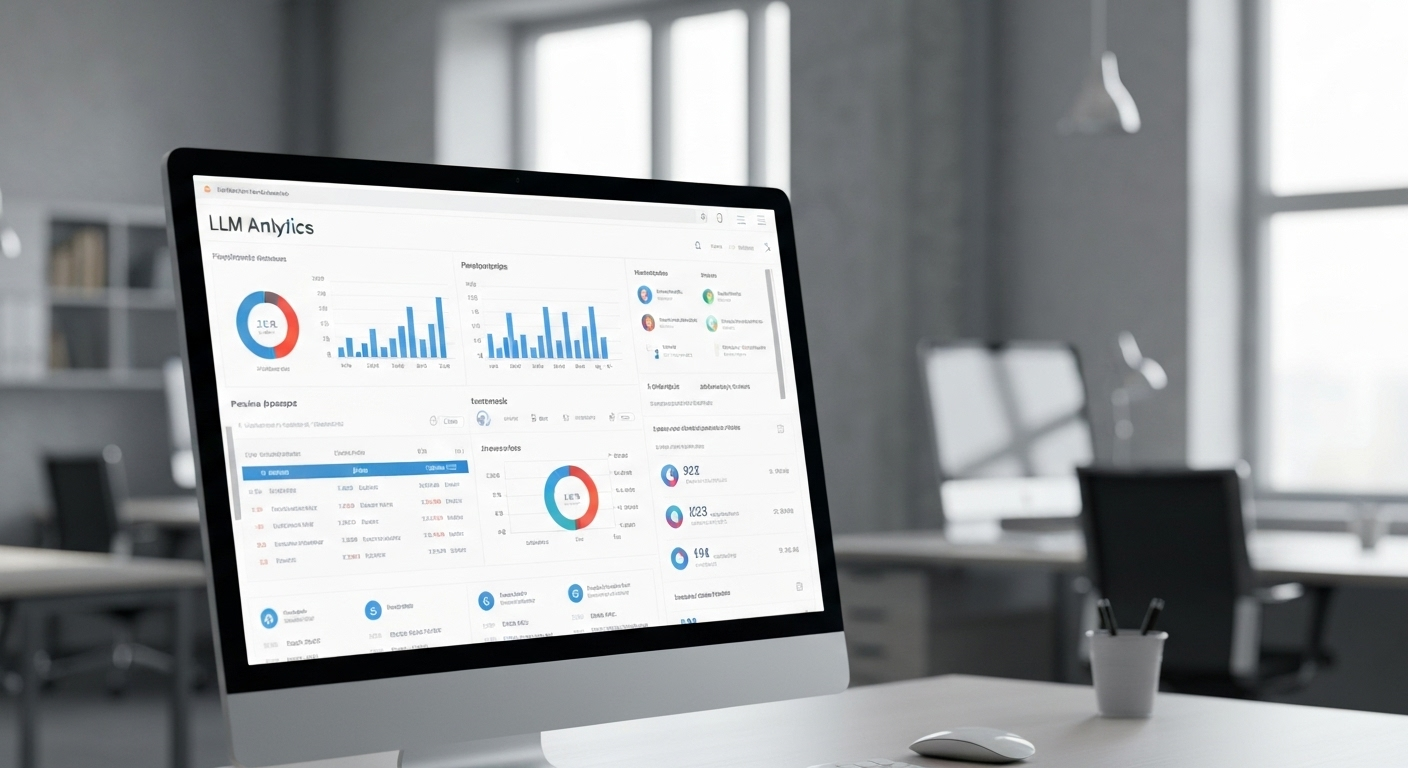 LLM analytics dashboard interface