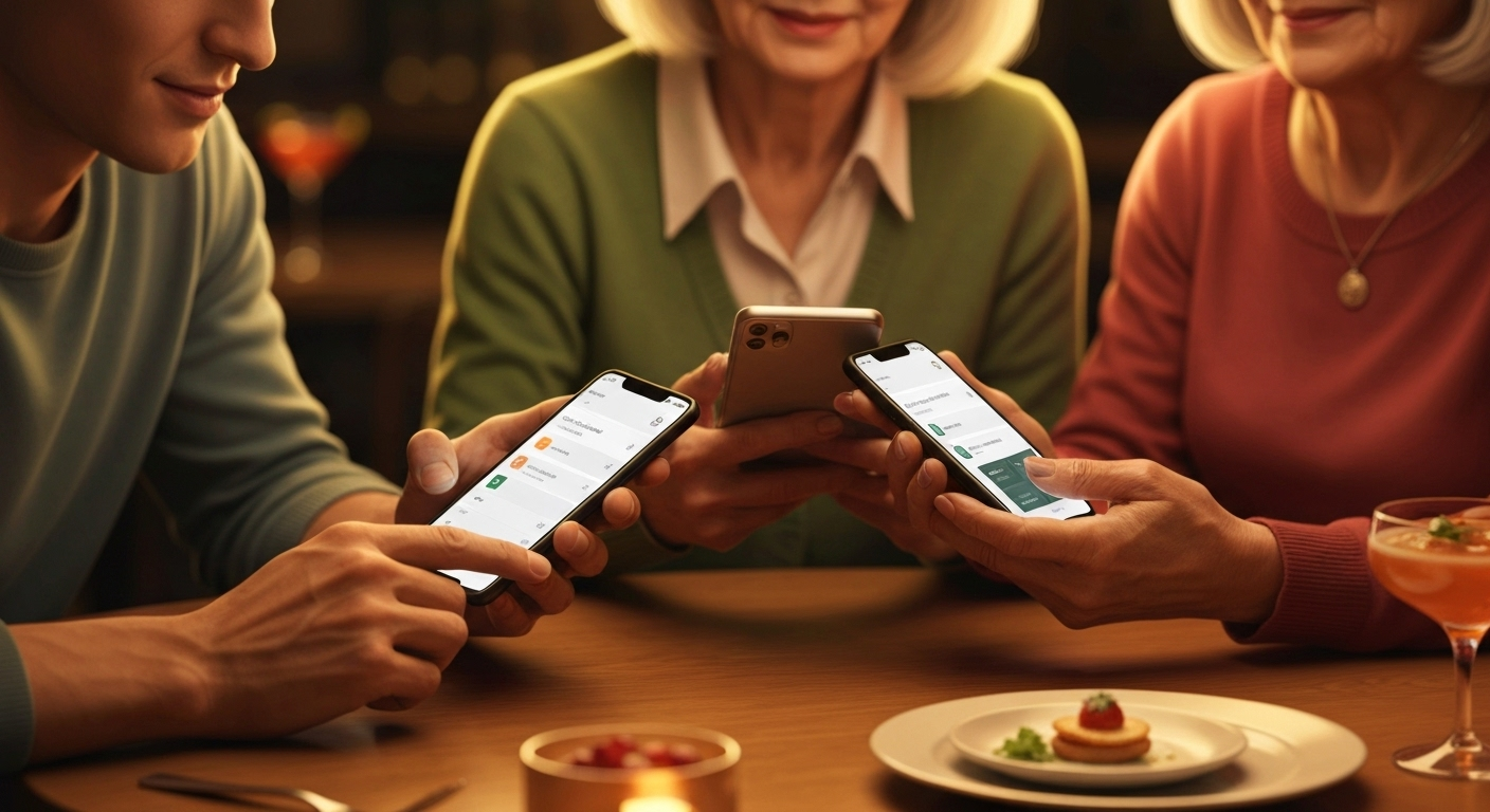 Customers use loyalty app