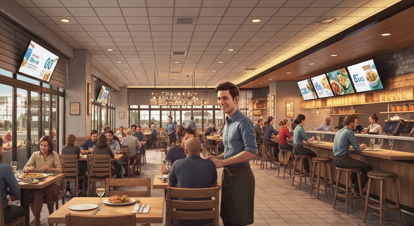 Modern restaurant with marketing tech