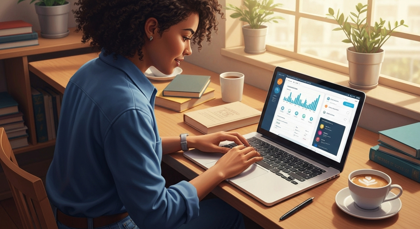 Manager sets up marketing tools