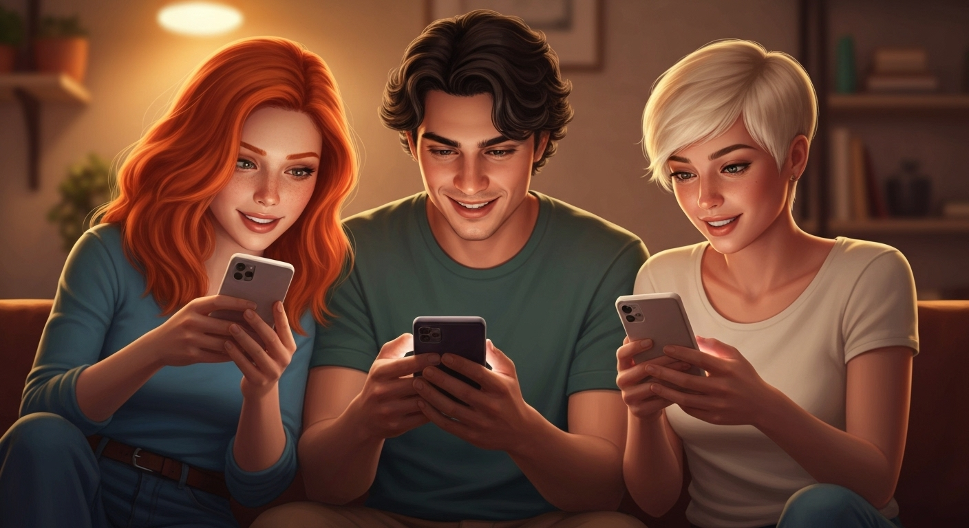 Consumers engaging with digital content