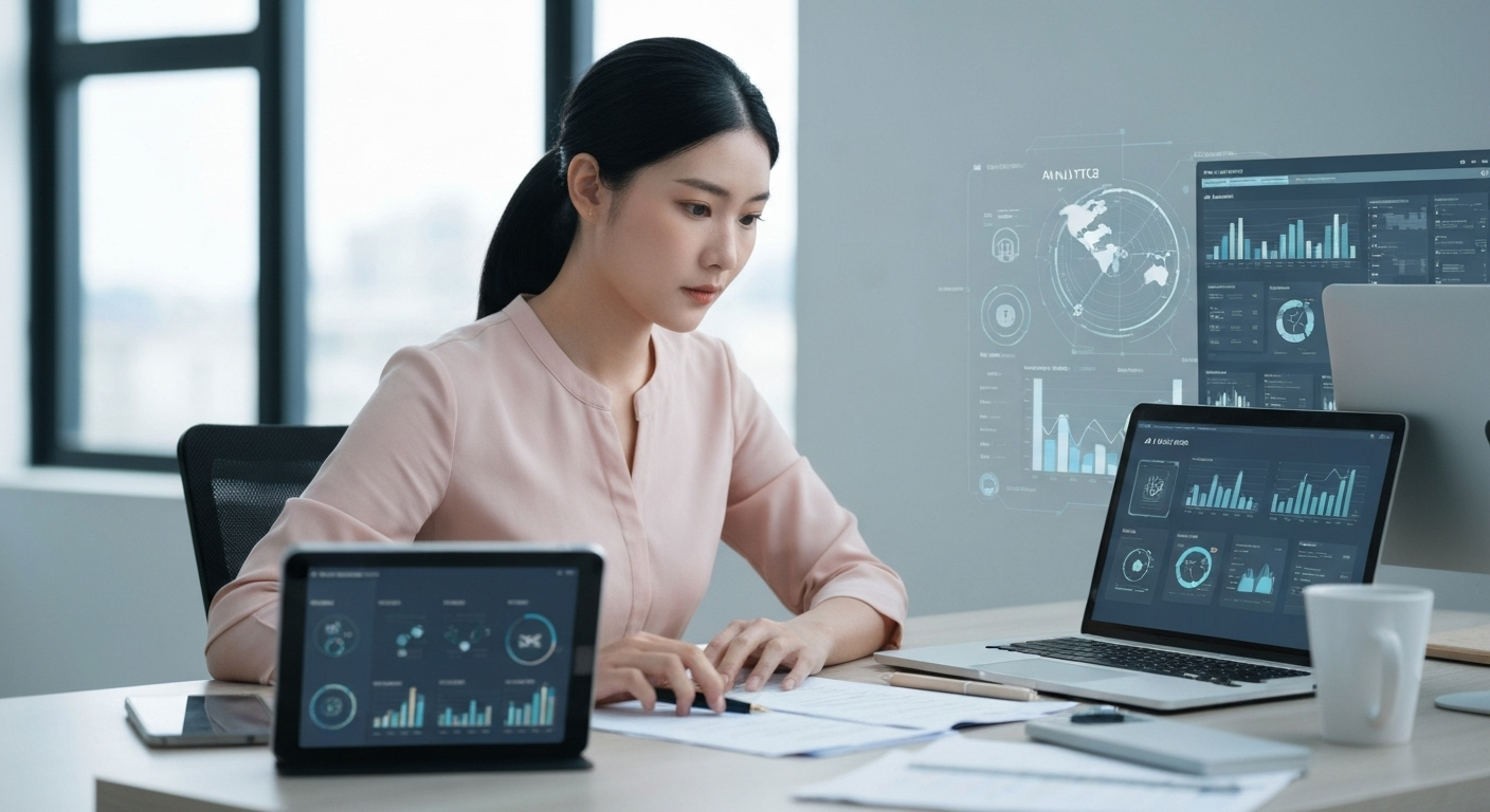 Marketer using AI tools