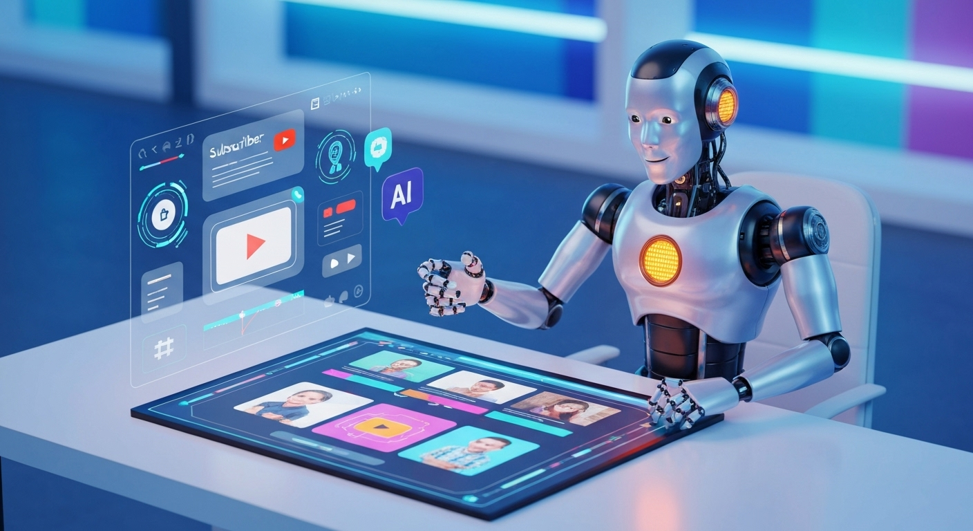 Robot designing YouTube video ad
