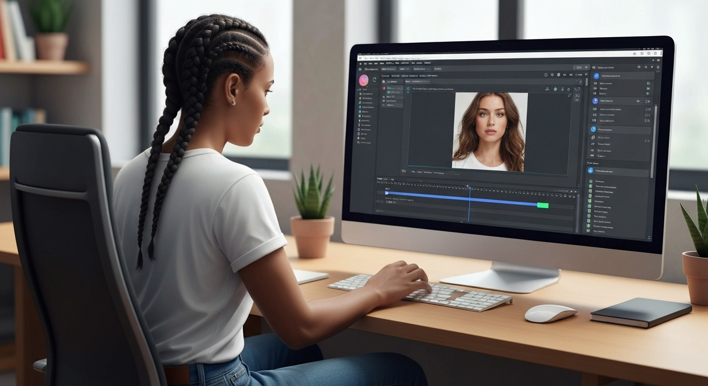 Editing video subtitles with AI interface