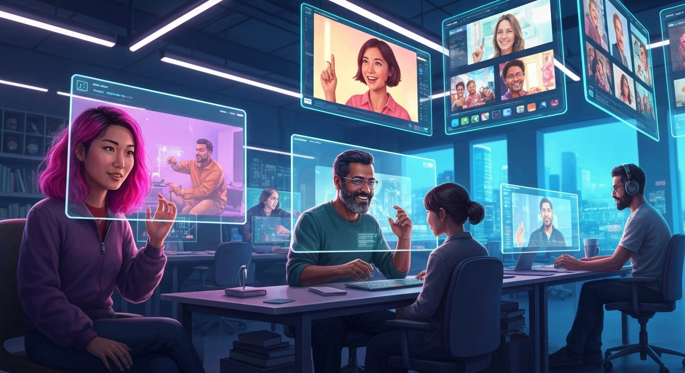 AI video storytelling workspace
