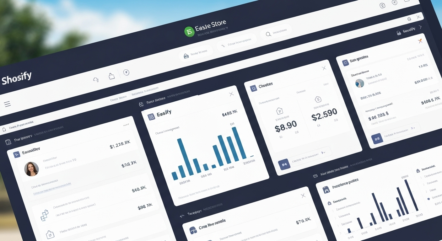 Shopify dashboard with Easify features