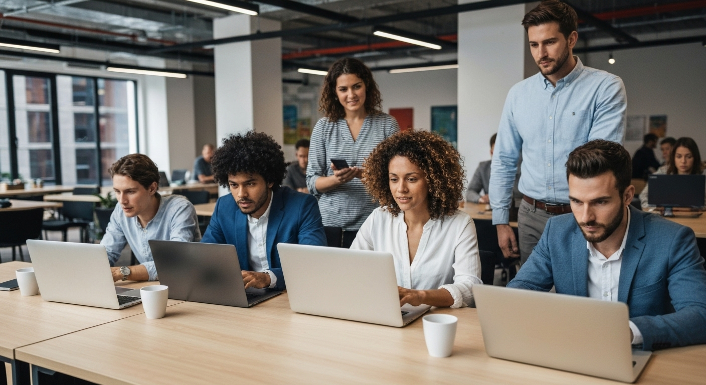 Entrepreneurs using AI marketing tools
